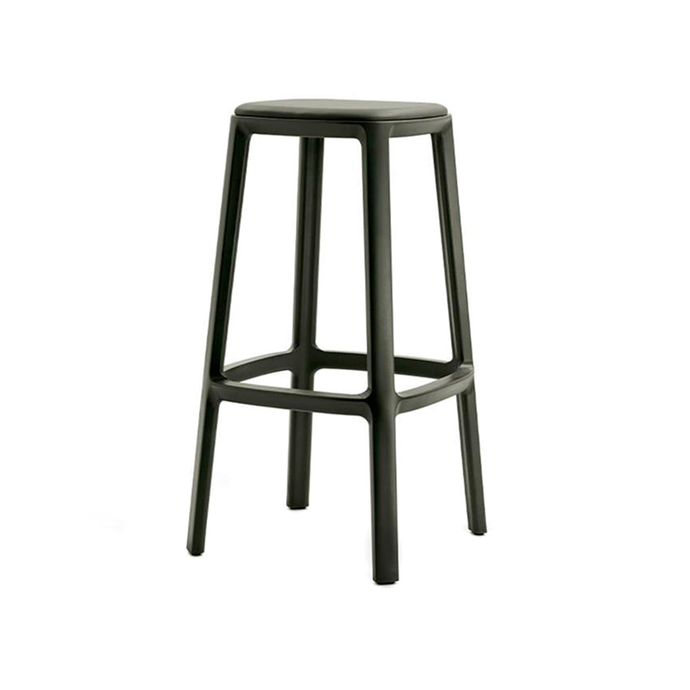 Banqueta Cadrea Negra Tapizada